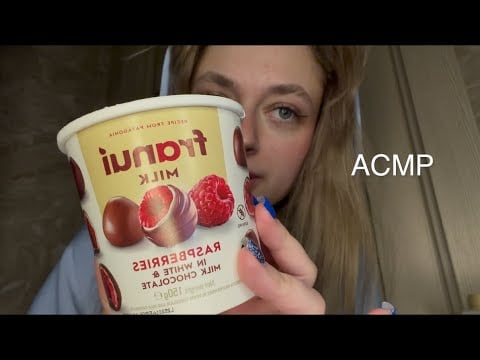 АСМР ИТИНГ малины в шоколаде🍫  звуки рта,очень близкий шепот
