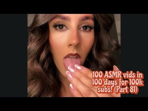 ASMR- VERY fast and chaotic spit painting/mouth sounds because Im late 😬💌 (portrait style)