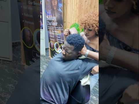 This Barbershop Massage Felt Unreal 😳 | ASMR Lady Barber. #barbershop #barber
