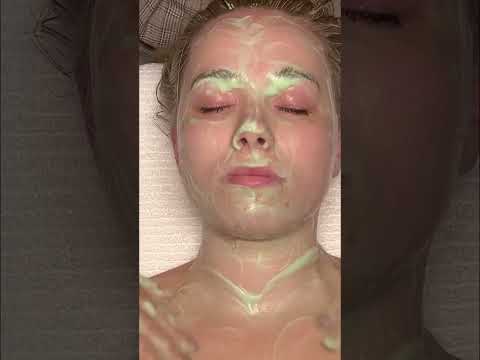 Spa Glow Up: Green Mask & Towel Wrap for Ultimate Relaxation! #shorts