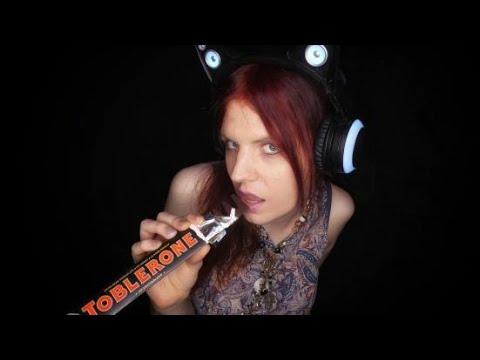 ASMR | Toblerone Dark | Licking Chocolate Bar (No Talking) | Eating Sounds