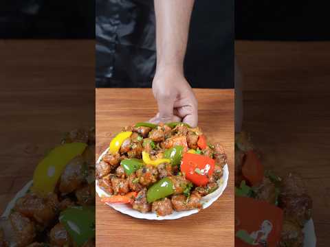 🔥 Soyabean Chilli ASMR | Extra Crispy Tossing Sounds | Satisfying Indo-Chinese Cooking #shorts