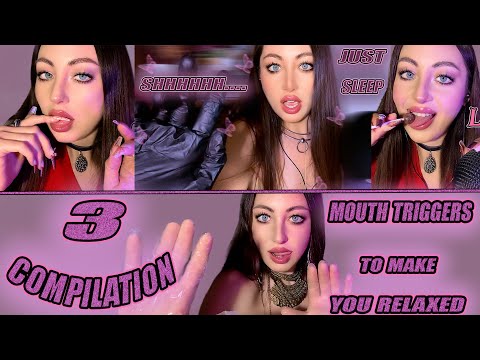 ASMR Compilation 3: Marathon of Best Mouth Triggers | Tongue, Gloves, Whisper,  Oil | Sleep & Relax