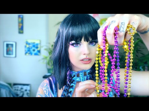 ASMR Mardi Gras Beads | Ear to Ear | Soft & Intense Triggers