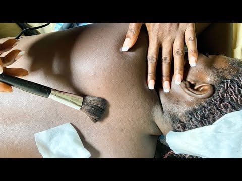 ASMR A LOT OF TINGLES ( Back Massage, Ear Cleaning, Back nitpicking & scratching)
