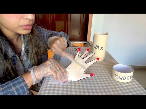 Waxing and Manicure on your hand ASMR 