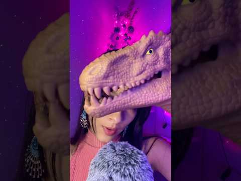 Asmr dino 🦖 #sonsdeboca #asmr #relax #dormir