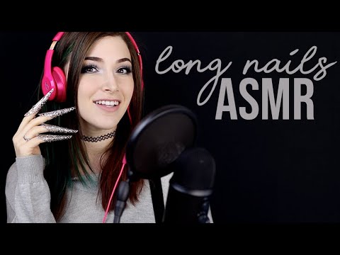 ASMR Long Nail Mic Scratching and Tapping!