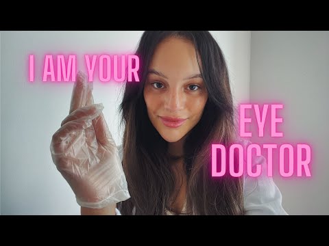 ASMR | Doctor role play | checking your eyes