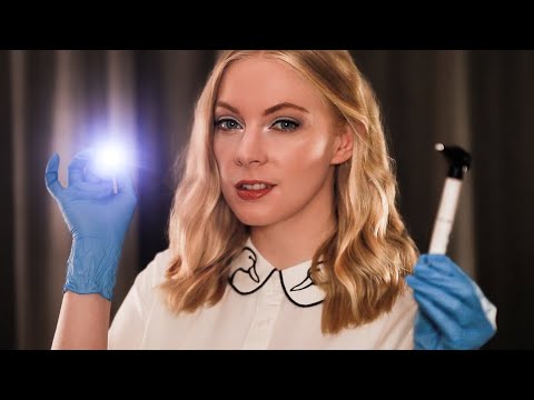 ASMR Eye Exam, Ear Cleaning & Hearing Test 👩‍⚕️ Doctor Check Up Roleplay For Sleep