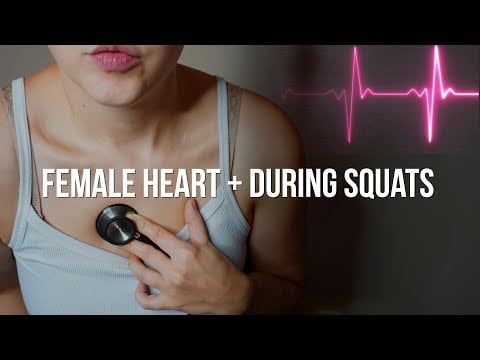 Happy Heartbeats  Heart During Squats | Female Heartbeat ASMR