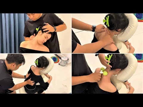 ASMR Relaxing Shoulder, Neck and Back Massage for Emily