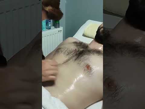 THE MOST RELAXING TURKISH MASSAGE THERAPY FOR CHEST AND ABDOMEN #satisfying #relaxing #asmr #shorts