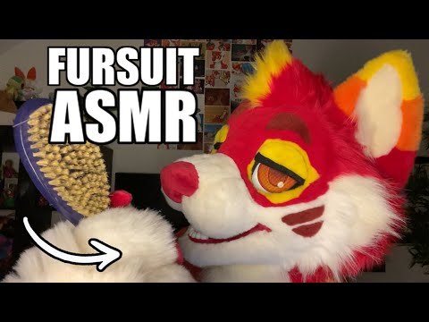 [Furry ASMR] Brushing my Fursuit to help you Relax 💫 (soft-spoken)