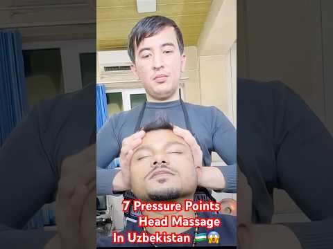 7 Pressure Points Head Massage in Chorsu Bazaar, Tashkent 😱🇺🇿 #shorts #asmr #uzbekistan #trending