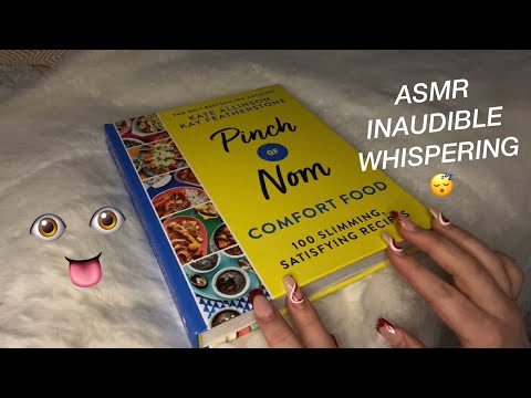 ASMR 100% VOLUME INAUDIBLE WHISPERING | inaudible reading, glossy page turning