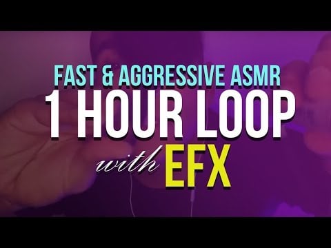 1 HOUR LOOP / 🚗💨Fast 💪 Aggressive ASMR Triggers With VISUAL & SOUND EFX To 😴 SLEEP