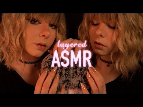 200% slow layered ASMR | "it's alright, everything will be okay" soft whispering & fluffy scratching