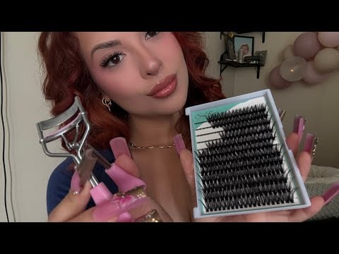 ASMR: Doing Your Eyelash Clusters ✨👀 Camera Touching + Up Close Attention