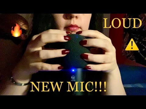 ASMR | Trying new Mic! Scratching, pumping, swirling, tapping w/ foam cover. Fast & aggressive!⚠️