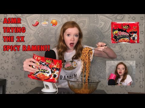 ASMR - 2X Spicy Ramen Challenge! PASS or FAIL??? 🌶 🥵 🍜