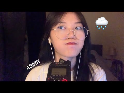 ASMR Thai Talking and Random Triggers / จะกล่อมนอนฝนตกหนักเฉยเลยยย