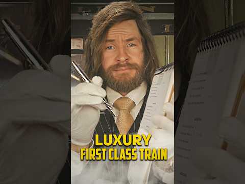 LUXURY First Class Dining Train | ASMR Roleplay