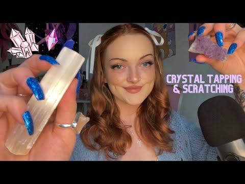 ASMR | Crystal Tapping & Scratching 💎🤍