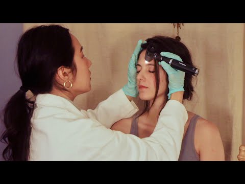 [ASMR] Real Person Medical Exam Compilation with Julia: Ear, Eye, Shoulder, Knee and Chiropractic