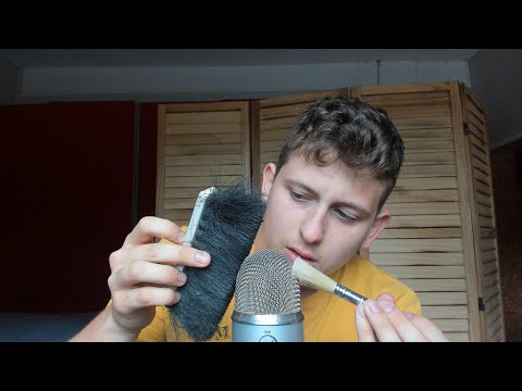ASMR Mouth Sounds & Microphone Brushing 😩👂🏼*ear massage 💆‍♂️ *