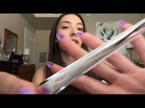 ASMR: Clipping your hair back for 10 minutes straight (soft spoken, lofi)