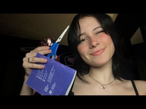 ASMR con cosas de mi escritorio| Tapping, mouth sounds, scratching, etc 🩷