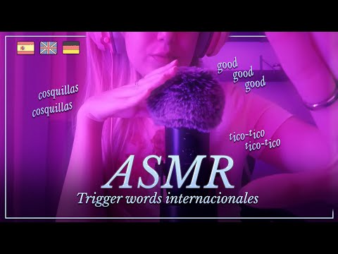 ASMR ✧ ¿Nos relajamos con trigger words en tres idiomas? 💤 [binaural, acento español] [🇪🇸 subs]