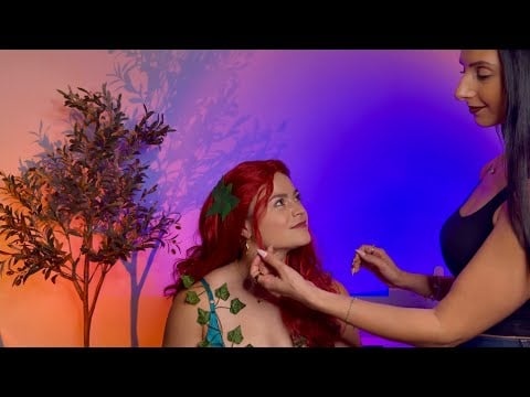 Perfectionist ASMR 🌿 Poison Ivy Glow-Up | Real Person Halloween Makeup & Hair Pampering