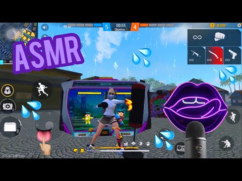 SPIT PAINTING + LAMIENDO MIS DEDITOS ✨ ASMR FREE FIRE [MOUTH SOUNDS]