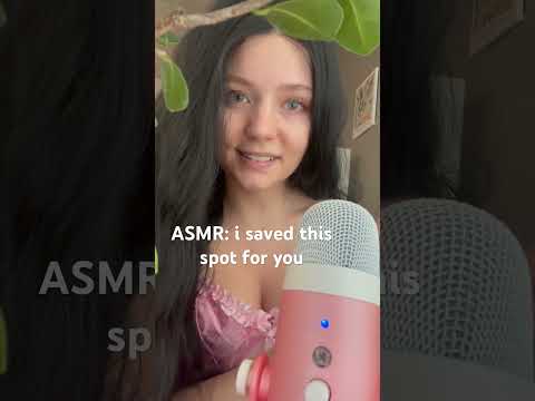 i saved this spot for you 🤍#asmr #girlfriendasmr #sleepasmr #whisper #cozyasmr