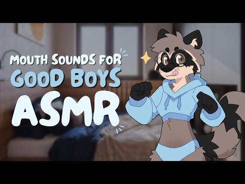 [Furry ASMR] Mouth Sounds for Good Boys 🤍 | Cuddling in a Rainy Day, Personal Attention, Kisses...