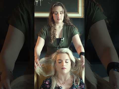 asmr hair play and personal attention on a real person