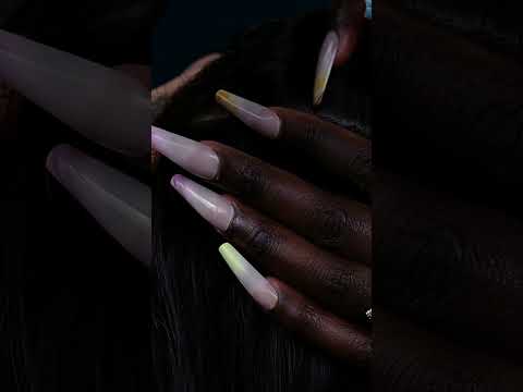 Scratching the scalp with only NAILS | FULL VIDEO UPLOADED #satisfying #shorts #shortsvideo