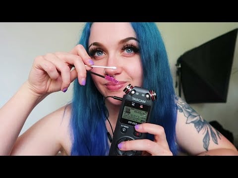 ASMR EAR SCRATCHING, DIGGING & CLEANING (BINAURAL TASCAM)