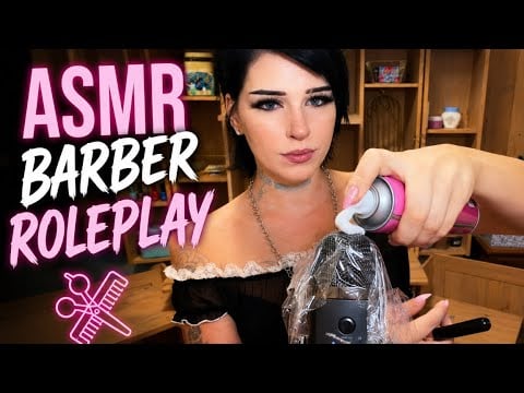 ASMR Barber Roleplay 💈 You Are my Mic 💕