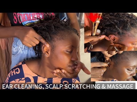 ASMR Ear Cleaning & Massage Face Massage Head Shoulder Massage Scalp Scratching for Deep Relaxation