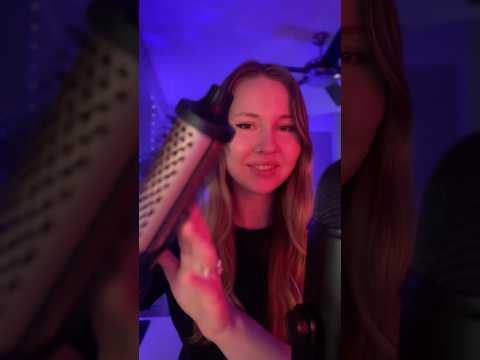 Brushing & Curling Your Hair💆🏻‍♀️ #asmr #asmrshorts