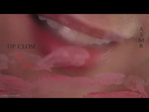 asmr up close kiss kiss