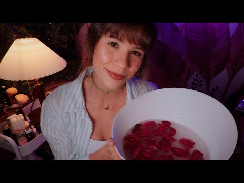 ASMR SPA de Pés e Mãos para Relaxar Profundamente Após um Dia Longo
