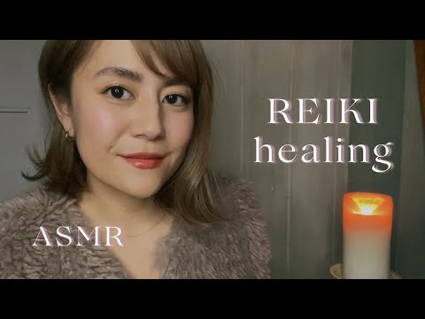 【REIKI ASMR】No talking｜声なしレイキヒーリング｜浄化｜雨の音・キャンドルの音