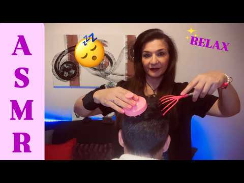 ASMR ✨ Masaje capilar ✨ muy relajante 😴