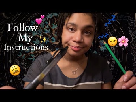 ASMR - Close Whispers & Follow My Instructions (Kaylen)