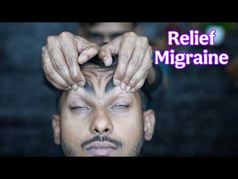 Say Goodbye to Migraines: Indian ASMR Head Massage For Instant Relief | Tapping & Scratching ASMR