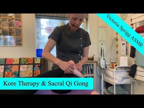 IMPROVED SOUND ASMR Kore Therapy Foot & Leg Repattern Sacral Qi Gong with Victoria & India | 3 of 5